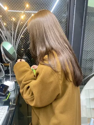 セミロング カラー 透明感 カラー/ののは🎀のヘアスタイル