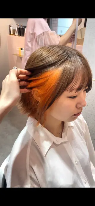 ショート ハッシュカット/ 水光艶カラー/RINのヘアスタイル