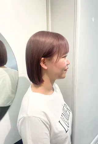 ショート カラー 野町好花 レイヤー/髪質改善のヘアスタイル