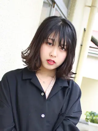 ミディアム ☕️ベージュカラー 内藤光哉☕️のヘアスタイル