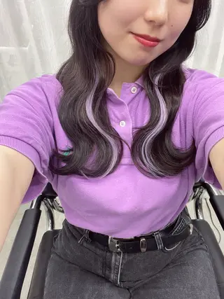 ロング カラー すぐ巻ける縮毛矯正 🍀勝倉　麗のヘアスタイル