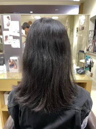 セミロング 縮毛・酸性ストレート 特化のヘアスタイル