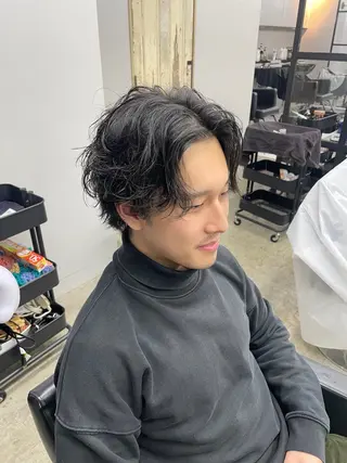 ミディアム パーマ 新宿/透明感カラー/ 髪質改善/桜良のヘアスタイル