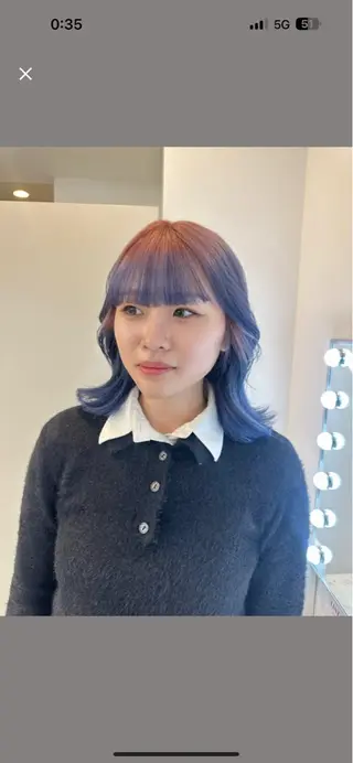 ミディアム カラー 💋ハイトーンデザイ ンヘア💋A'nyuのヘアスタイル
