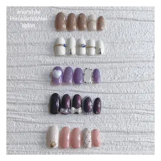 ミディアム ネイル 👑enen style👑のネイルデザイン