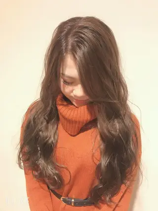 ロング カラー LUXBE LUCE ひなののヘアスタイル