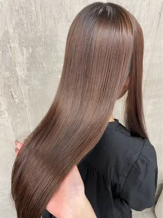 ロング 松井ゆら/ 酸性ストレート/暖色のヘアスタイル