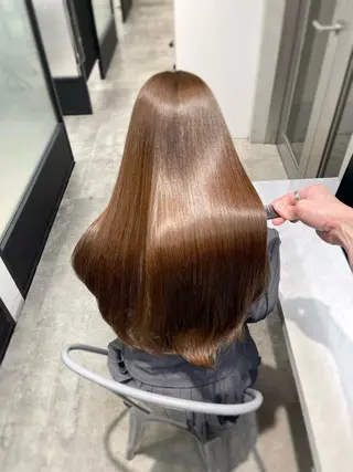 ロング 韓国レイヤーカット 髪質改善▫️水野有真のヘアスタイル