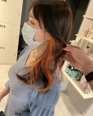 セミロング カラー レイヤー×髪質改善 ×透明感/杉田 圭のヘアスタイル