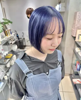 ミディアム カラー ナチュラル×色気パ ーマ 渋谷/マナミのヘアスタイル