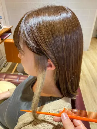 ミディアム カラー 艶美髪マスター 店長✂︎YUKKEのヘアスタイル