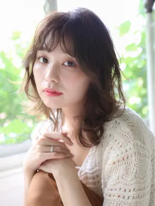 セミロング カラー パーマ ヘアアレンジ メンズパーマ特化🔥 ツイスパ/シャドウのヘアスタイル