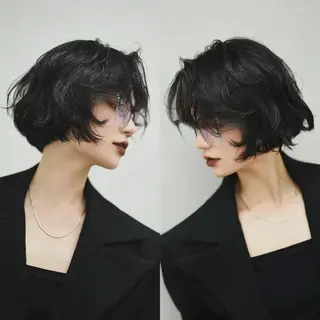 ショート メンズ特化 パーマ/オザワのヘアスタイル