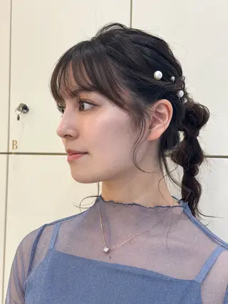 ミディアム ヘアアレンジ Seeknext // Rukaのヘアスタイル