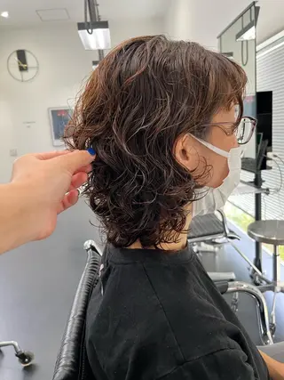 パーマ 湯川 未咲希のヘアスタイル