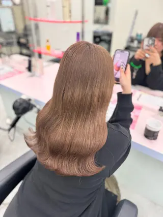 ロング カラー ヘアアレンジ 💘Risa💘/ミ ルクティ/ハイトーンのヘアスタイル