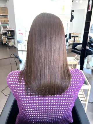 セミロング 髪質改善と艶カラー 💎坂田 裕紀のヘアスタイル