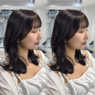 ロング 韓国レイヤー×髪質 改善︎💕︎あかねのヘアスタイル