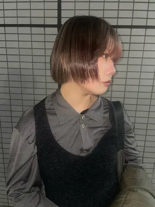ショート カラー ブリーチ✧︎デザイン ゆうのヘアスタイル