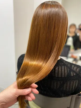 ロング カラー 髪質改善、縮毛矯正 店長浅野太郎のヘアスタイル