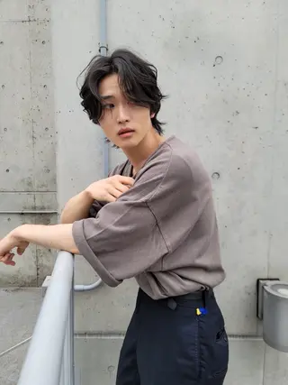 ミディアム 1%【横浜】 髪質改善&ケアカラーのヘアスタイル