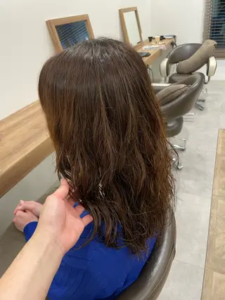 ロング パーマ やまこし 美裕樹のヘアスタイル