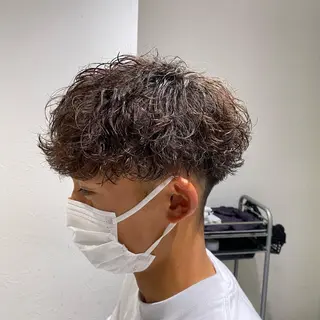 ショート カラー パーマ ヘアアレンジ メンズ キッズ ネイル マツエク・マツパ アイブロウ ✂️メンズカット ひろき✂️のヘアスタイル