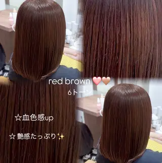 セミロング HONOKA/矯正/ ボブ/艶感カラーのヘアスタイル