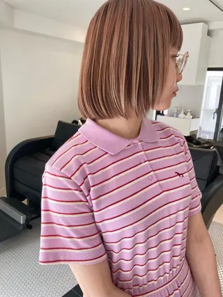 ショート カラー お洒落ベージュ🤎 代官山shibukiのヘアスタイル