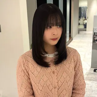 ミディアム カラー bellus所属・田名部 愛乙のヘアスタイル