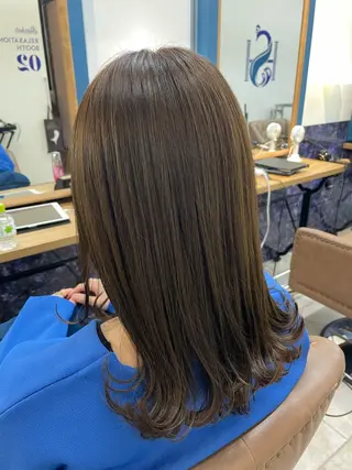 セミロング カラー 🍒透明感カラー/ 艶カラー/さくら🍒のヘアスタイル