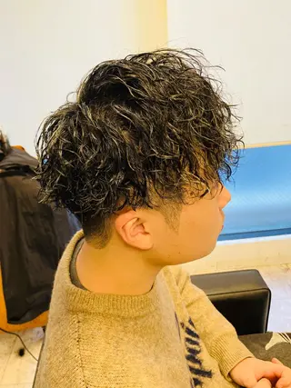 パーマ メンズ メンズ特化/パーマ/ フェードWATARUのヘアスタイル