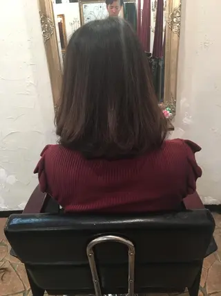 ミディアム amphihair 高橋祐也のヘアスタイル