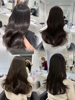セミロング カラー ヘアアレンジ 🌈くれは🎨デザイ ン🌟ダメージレスのヘアスタイル