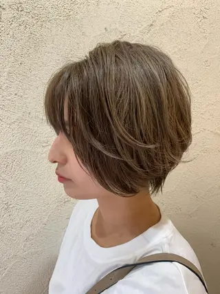 ショート カラー 髪質改善色素改善特化 keiのヘアスタイル