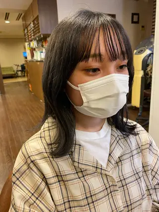 ミディアム カラー liL  hair サトウリョウタのヘアスタイル