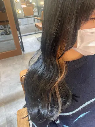 ロング カラー ヘアアレンジ 【日韓風、レイヤー】 🤍ひらい　なつきのヘアスタイル