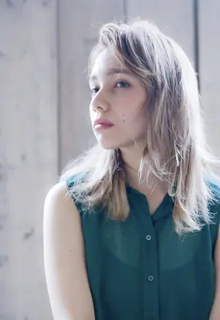 ミディアム カラー 💘透明感カラー💘 沖本 将宏のヘアスタイル