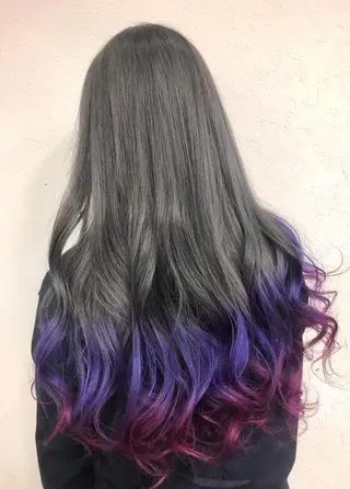 カラー ダブルスキルエクステ /羽エクステ白石宇由のヘアスタイル