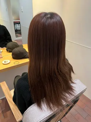 セミロング マンツーマン 縮毛矯正/マユコのヘアスタイル