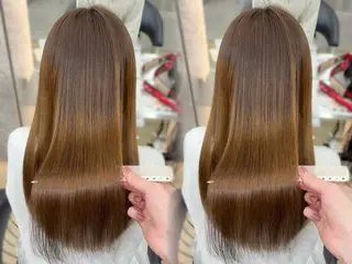 ロング 縮毛矯正/韓国ヘア /ブリーチ/ヒロのヘアスタイル