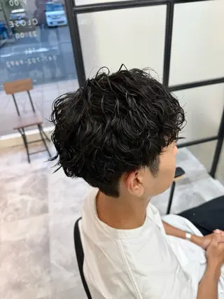 ショート パーマ メンズ 髪質改善 Chihiro🫧のヘアスタイル