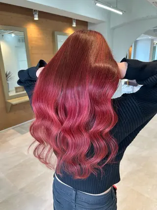 ロング カラー 髪質改善&ハイトーンカラー『non』髪質改善uptogloss 認定サロン所属・💎ちゃちゃ💎 ハイトーン/ギャルのヘアスタイル