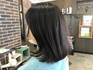 ミディアム カラー 高澤 まなみのヘアスタイル