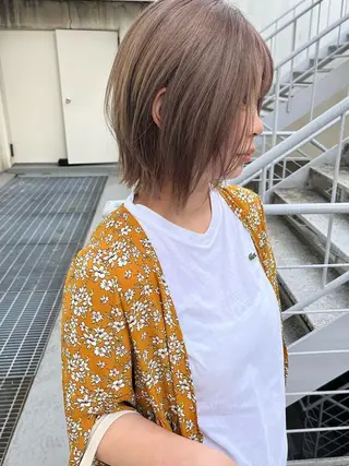 ショート カラー ハイトーン/ショート 村上淳乃🐥のヘアスタイル
