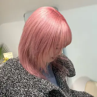 ミディアム カラー ハイトーン×レイヤー ／遠藤将太のヘアスタイル