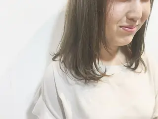 ミディアム カラー 横浜ブリーチムラ直し ハイトーン/ブリーチのヘアスタイル