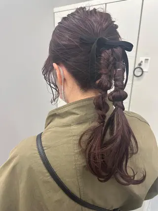カラー ヘアアレンジ hana ROCCO3rdのヘアスタイル
