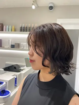 ショート カラー 🩰ニシムラヒカリ 半個室salon♡*のヘアスタイル