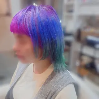 ミディアム カラー Roji 米田 真一のヘアスタイル